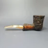 Caminetto Business 131 KS Rusticated Dublin Estate Briar Pipe, Italian Estates - Image 4