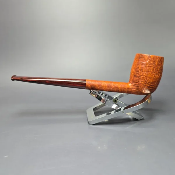 Wolff Pipes "Karamel" Sandblasted Billiard w/ Cumberland Handmade Briar Pipe, New - Image 4