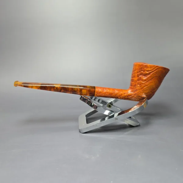 Wolff Pipes "Icarus" Sandblasted Dublin Handmade Strawberry Briar Pipe, New - Image 4