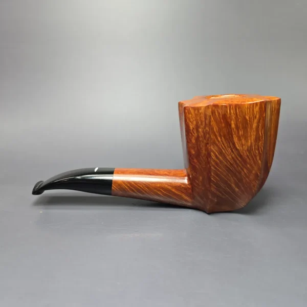Baldo Baldi Smooth Fluted Dublin Sitter Estate Briar Pipe, Unsmoked - Image 4