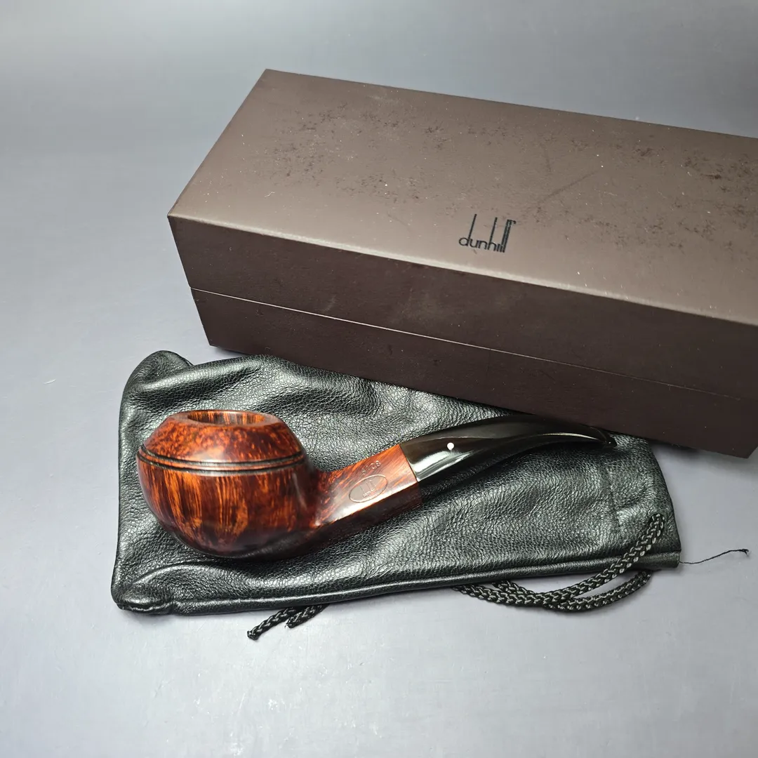 Dunhill 2004 Amber Root 4108 Bent Bulldog Estate Briar Pipe, Unsmoked - Image 4