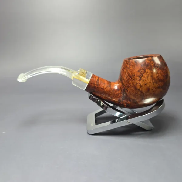 GBD Rose Collector 9633 Smooth Apple w/ Perspex Estate Briar Pipe, English Estates - Image 4