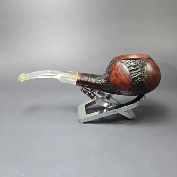 GBD Pre-1980s Fantasy Colossus 9643 Partially Sandblasted Diplomat Estate Briar Pipe, English Estates - Image 4