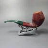 C-Pipe Sandblasted Stacked Bent Bulldog Handmade Briar Pipe, New - Image 4