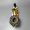 C-Pipe Smooth Surfing Dublin w/ Boxwood Handmade Briar Pipe, New - Image 4