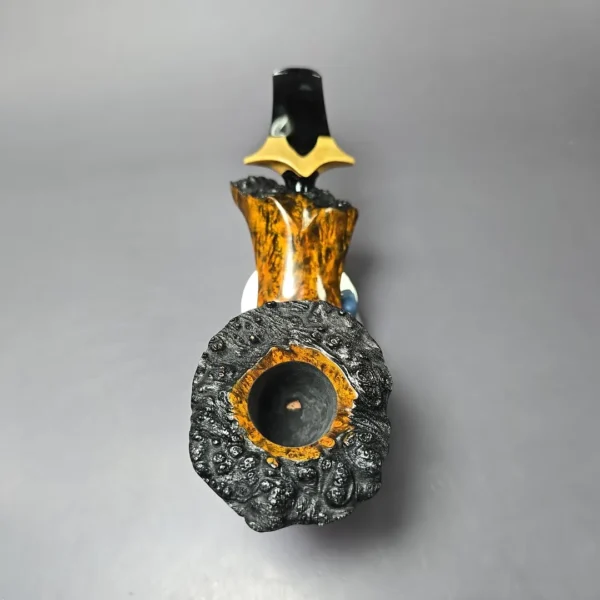 C-Pipe Smooth Surfing Dublin w/ Boxwood Handmade Briar Pipe, New - Image 4
