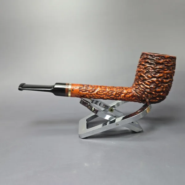 Aldo Velani Classica Brut 200 Rusticated Lovat Estate Briar Pipe, Unsmoked - Image 4