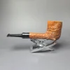Castello Old Antiquari 4K Sandblasted Lovat Estate Briar Pipe, Italian Estates - Image 4