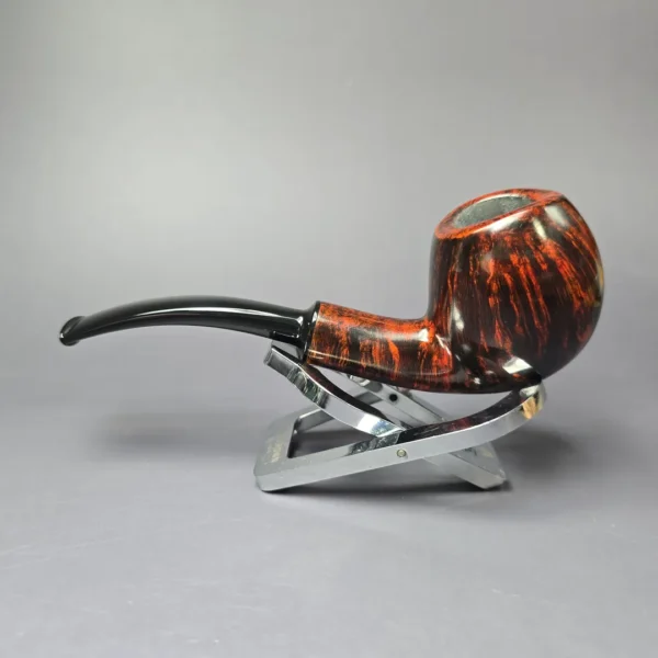 Herriot Pipes Smooth Asymmetric Apple Handmade Briar Pipe, New - Image 4