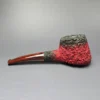 Pipe Tristan Granite "Shape 55" Fumed Rusticated Pot Handmade Briar Pipe, New - Image 4
