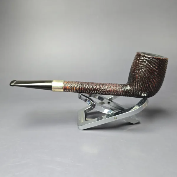 Sasieni 1946-50 Four Dot Amesbury Patent Rusticated Lumberman Estate Briar Pipe, English Estates - Image 4