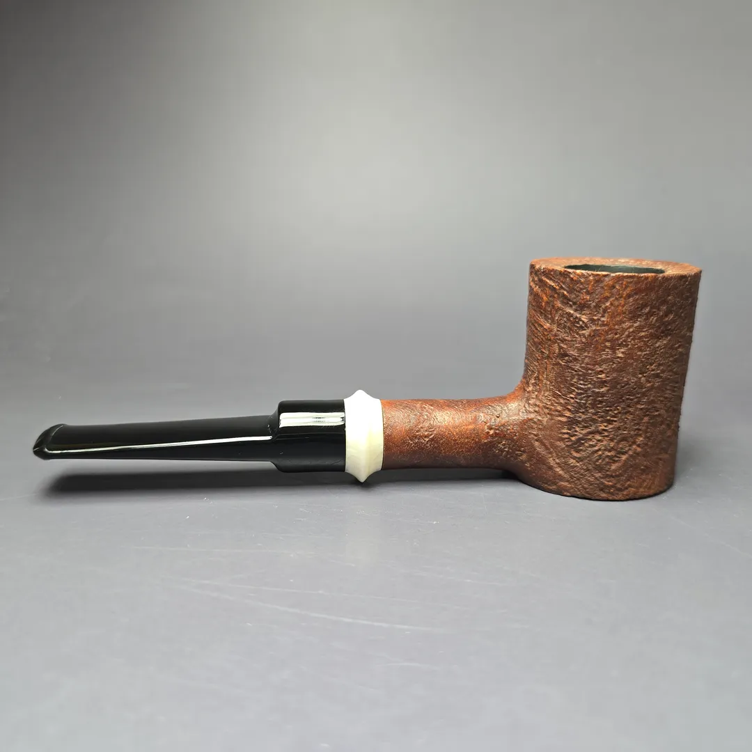 Chacom Pirate 155 Sandblasted Poker Sitter Estate Briar Pipe, Unsmoked, 9mm - Image 4