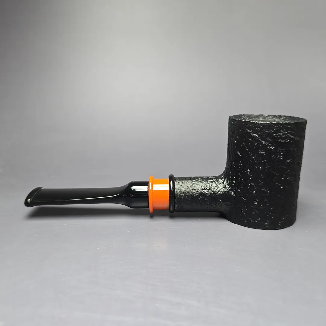4th Generation 2021 Fathers, Friends and Fire Sandblasted Poker Estate Briar Pipe, Unsmoked - Image 4
