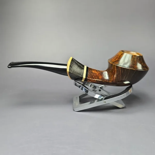 Stephen Downie Smooth Bulldog w/ Privet & Morta Estate Briar Pipe, Unsmoked - Image 4