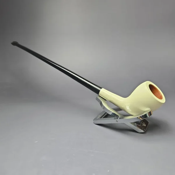 Kaywoodie c.1950s White Briar Prototype 26 Smooth Churchwarden Estate Briar Pipe, Unsmoked - Image 4