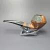 Bjarne XL Partially Rusticated Bulldog Estate Briar Pipe, Danish Estates - Image 4