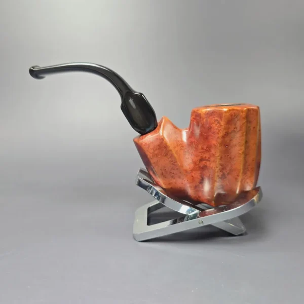 JM Boswell 2001 Spot Carved Oom Paul Estate Briar Pipe, American Estates - Image 5
