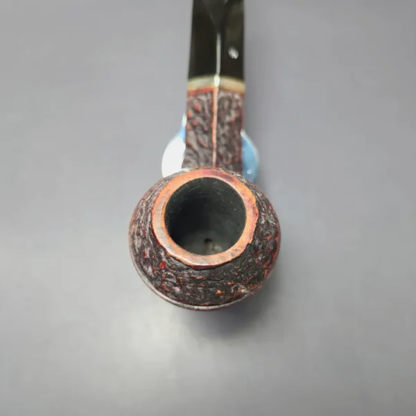 Peterson Kinsale XL26 Rusticated Stack Bulldog Estate Briar Pipe, Irish Estates - Image 5