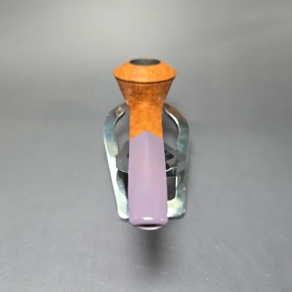 Martin Cermak Sandblasted Wide Shank Bulldog Estate Briar Pipe, Unsmoked - Image 5