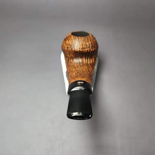 Chacom Oscar by Tom Eltang Sandblasted Apple Estate Briar Pipe, Unsmoked - Image 5