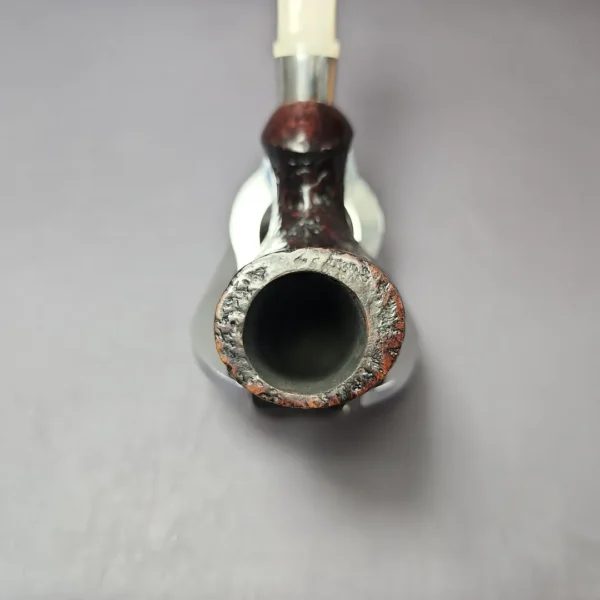 Jolly Roger Tortuga by Roger Wallenstein Sandblasted Estate Briar Pipe, German Estates 9mm - Image 6