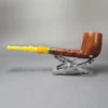 Edward's Smooth Lovat w/ Acrylic Estate Briar Pipe, American Estates - Image 4