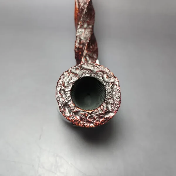 Preben Holm Wengholt Collector 100 Rusticated Spiral Billiard Estate Briar Pipe, Unsmoked - Image 5