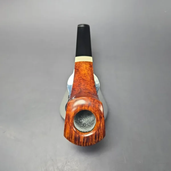 Emilano Smooth Olifant Horn w/ Fossilized Mammoth Ivory Handmade Briar Pipe, New - Image 6