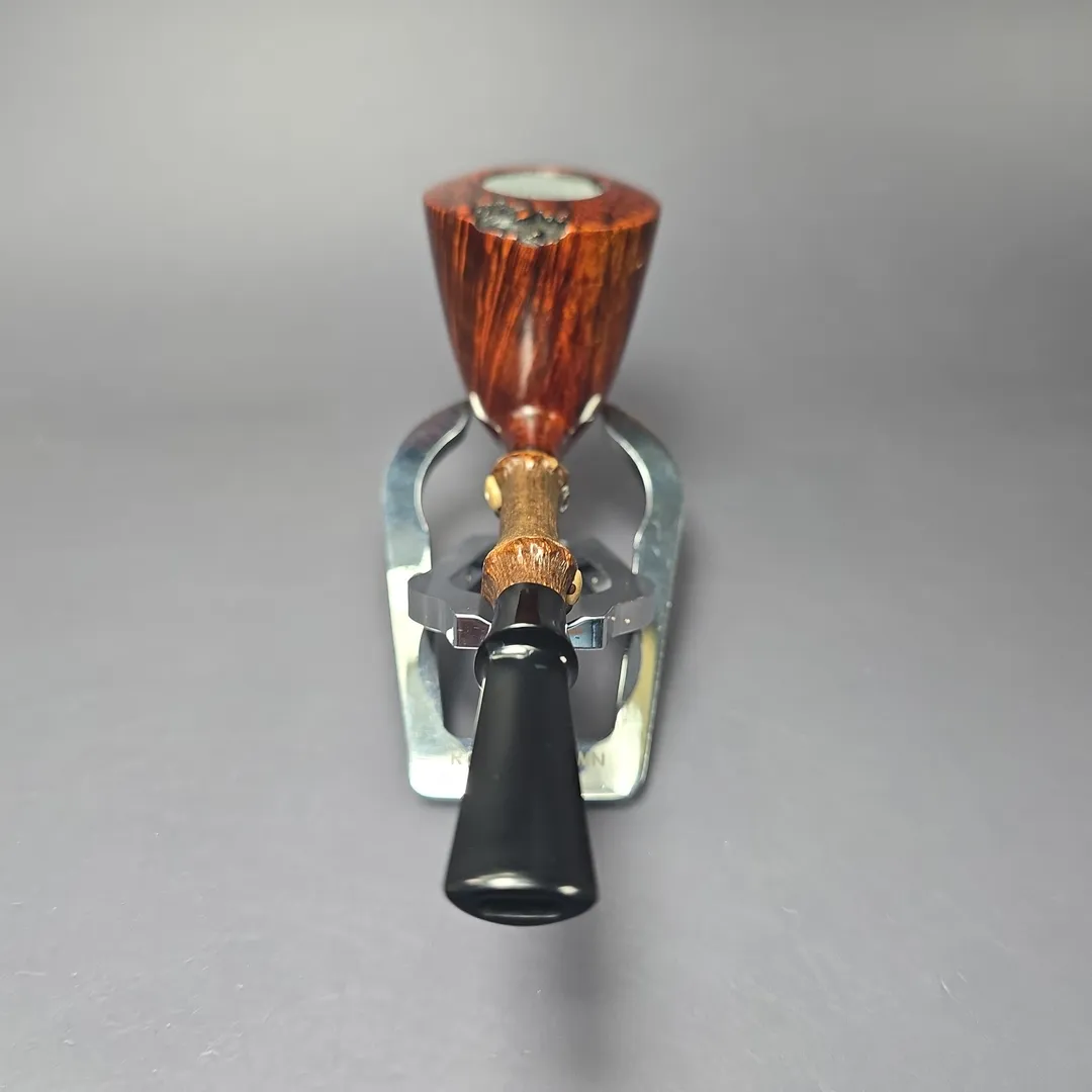 Emiliano Smooth Dublin w/ Black Bamboo & Jupati Handmade Briar Pipe, New - Image 5