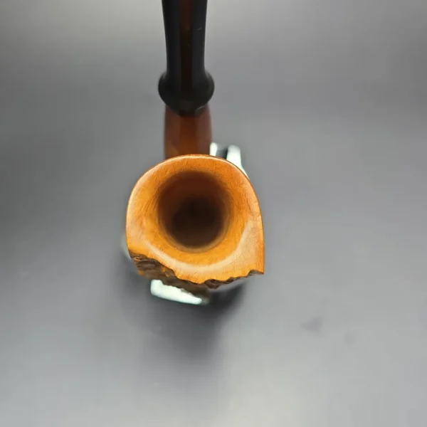 Ed Burak Connoisseur Smooth Oom Paul w/ Plateaux Estate Briar Pipe, Unsmoked - Image 5