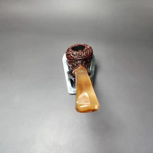 Jobey Perlato 200 Rusticated Bulldog Estate Briar Pipe, American Estates - Image 5