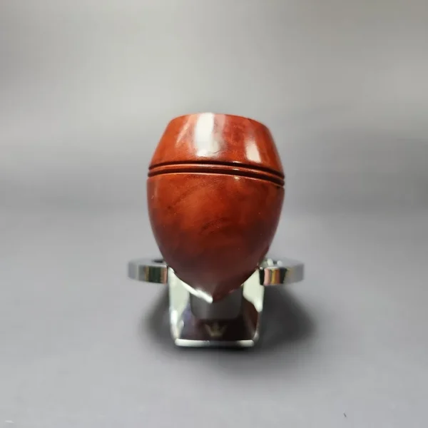 19th c. CPF Best Make Real Amber Bent Bulldog Estate Briar Pipe, Unsmoked - Image 5