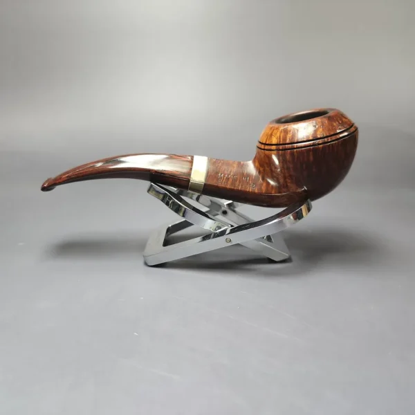 Dunhill 1990 Chestnut 3108 Smooth Bulldog w/ 9kt Gold Estate Briar Pipe, English Estates - Image 5