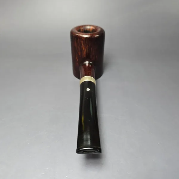 Elwood (Ferndown) Smooth Poker w/ Silver Estate Briar Pipe, English Estates, 9mm - Image 5