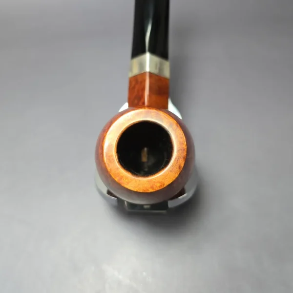Elwood (Ferndown) Smooth Bulldog w/ Silver Estate Briar Pipe, English Estates, 9mm - Image 5