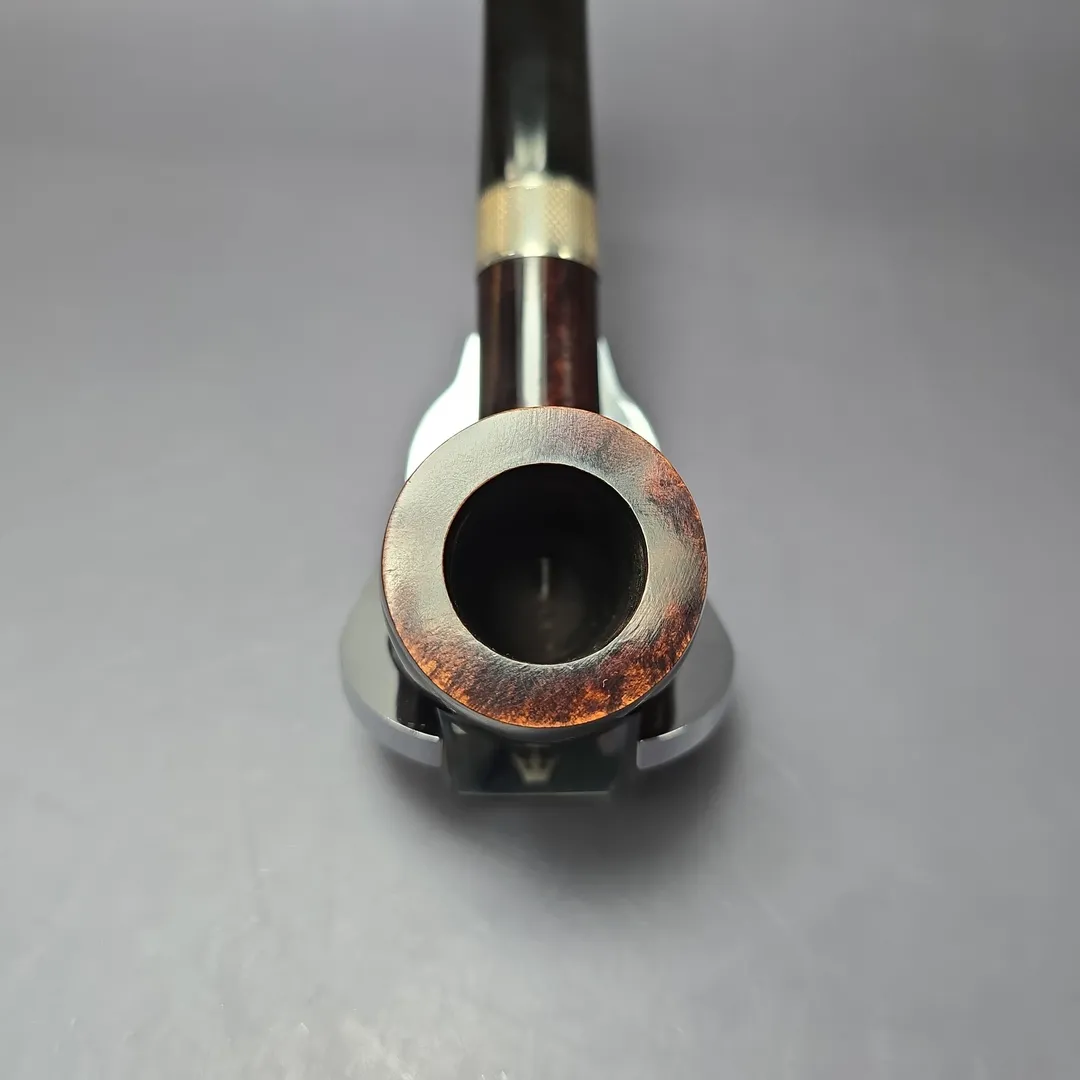 Elwood (Ferndown) Smooth Billiard w/ Silver Estate Briar Pipe, English Estates, 9mm - Image 5