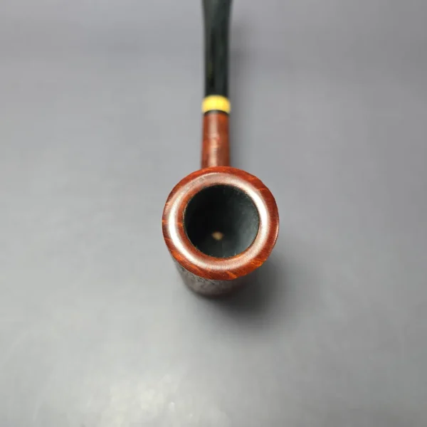 Herriot Pipes Partially Sandblasted Poker w/ Boxwood Handmade Briar Pipe, New - Image 5