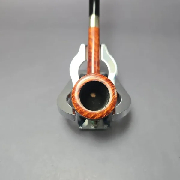 Bruno Nuttens Mini Bing B3 Smooth Billiard w/ Silver Briar Pipe, New - Image 5