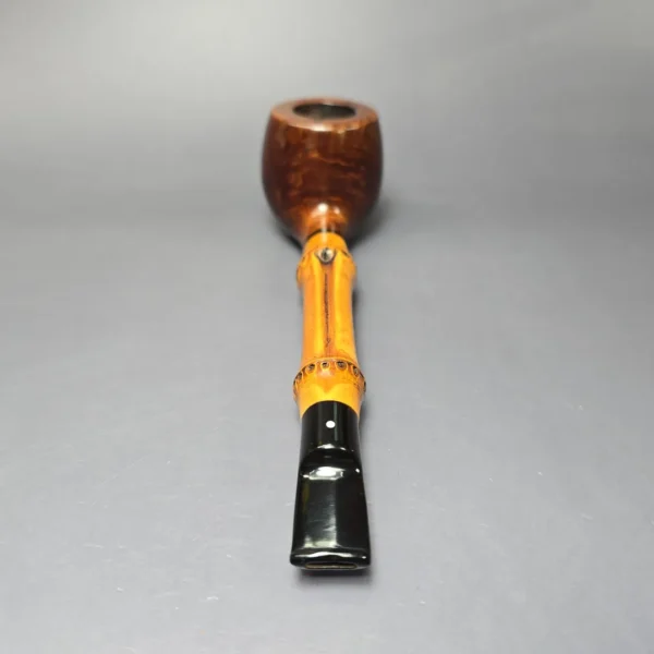 Dunhill 1986 Root Briar 5161 Smooth Apple w/ Bamboo Estate Briar Pipe, English Estates - Image 5