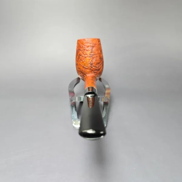 Christophe Wolff Contrast Sandblasted Brandy Handmade Briar Pipe, New - Image 5