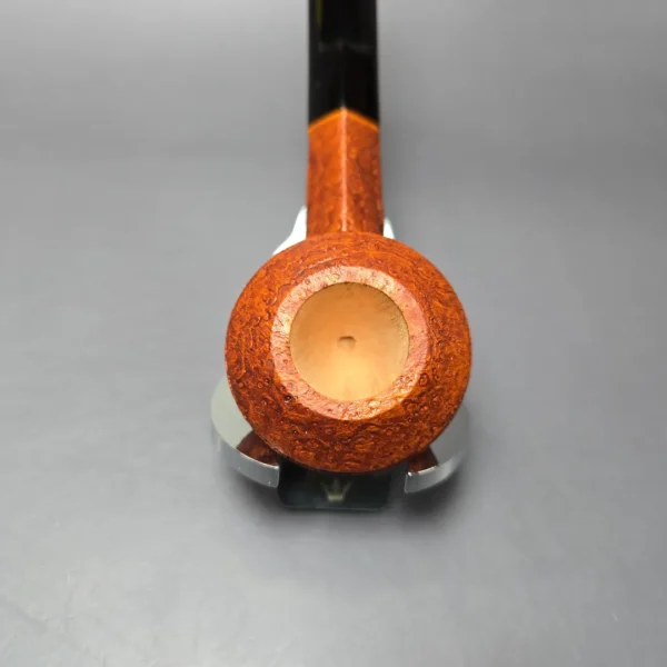Christophe Wolff "Hyde Park" Sandblasted Squat Bulldog Handmade Briar Pipe, New - Image 5