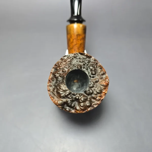 Christophe Wolff Smooth "Fleur" Freehand w/ Olivewood Handmade Briar Pipe, New - Image 5