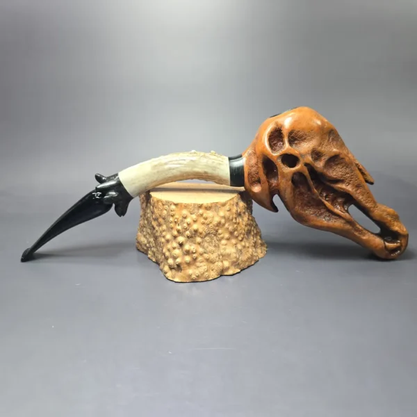 Trever Talbert 2004 Halloween Pipe Estate Briar Pipe, Unsmoked - Image 5