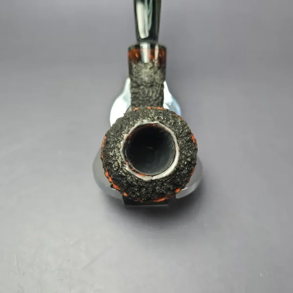 Herriot Pipes Rusticated Rhodesian Nosewarmer Handmade Briar Pipe, New - Image 5