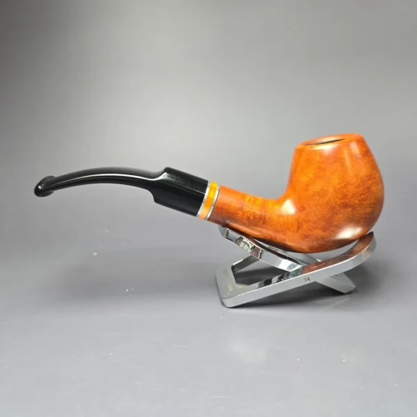 Molina Smooth Bent Billiard Estate Briar Pipe, Unsmoked, 9mm - Image 5