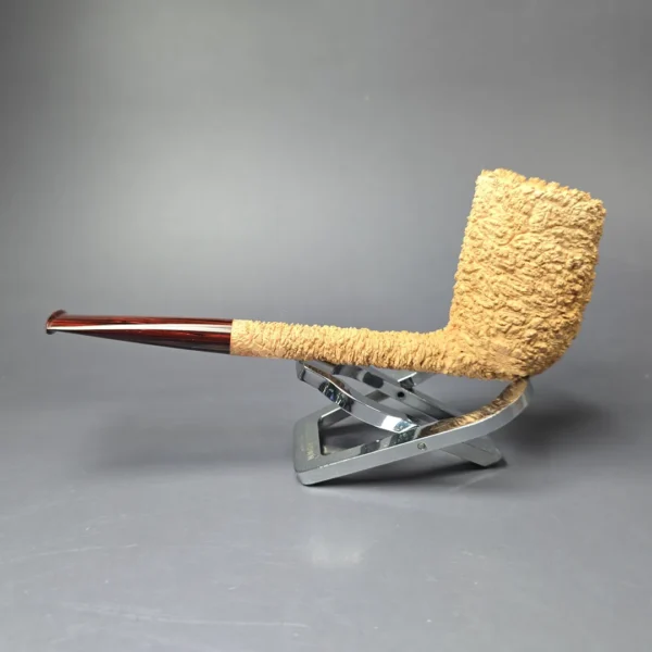 Pipe Tristan Natural Granite XL Rusticated Liverpool Handmade Briar Pipe, New - Image 5