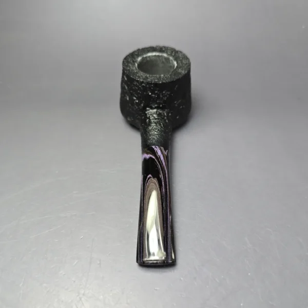 Pipe Tristan "Shape 55" Black Sandblasted Pot Handmade Briar Pipe, New - Image 5