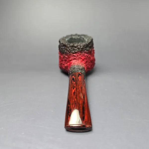 Pipe Tristan Granite "Shape 55" Fumed Rusticated Pot Handmade Briar Pipe, New - Image 5