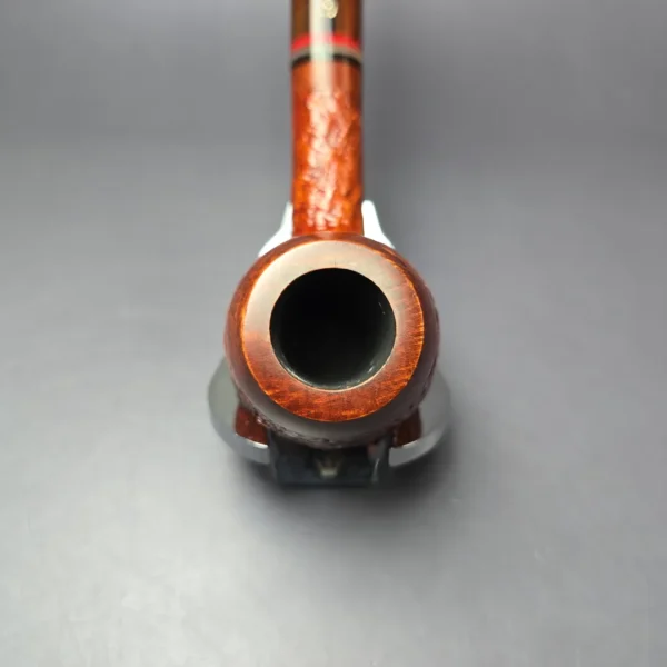 Germanus XL Sandblasted Apple w/ Acrylic Estate Briar Pipe, Unsmoked, 9mm - Image 5