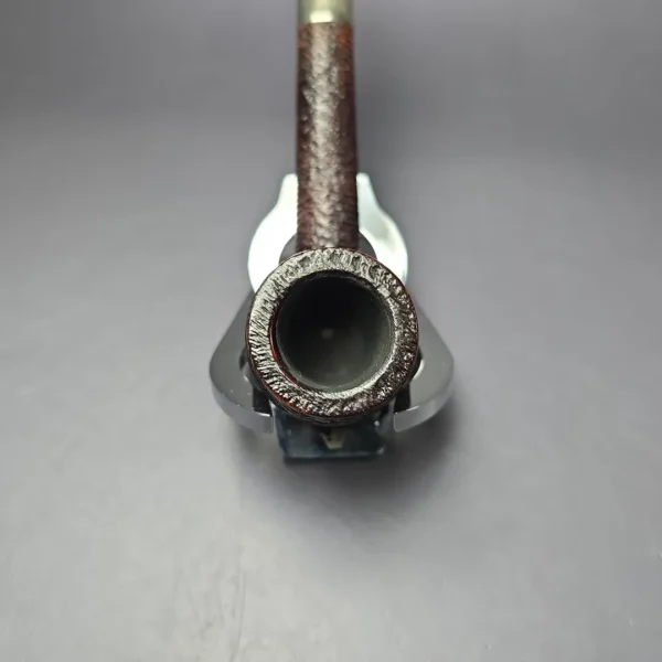 Sasieni 1946-50 Four Dot Amesbury Patent Rusticated Lumberman Estate Briar Pipe, English Estates - Image 5